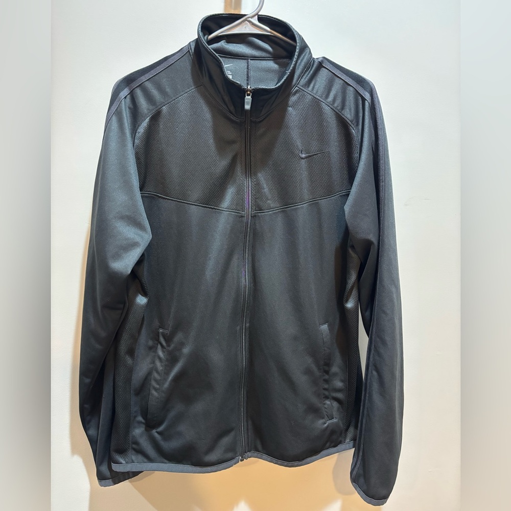 Nike Men's Charcoal full zip track Jacket Size Medium